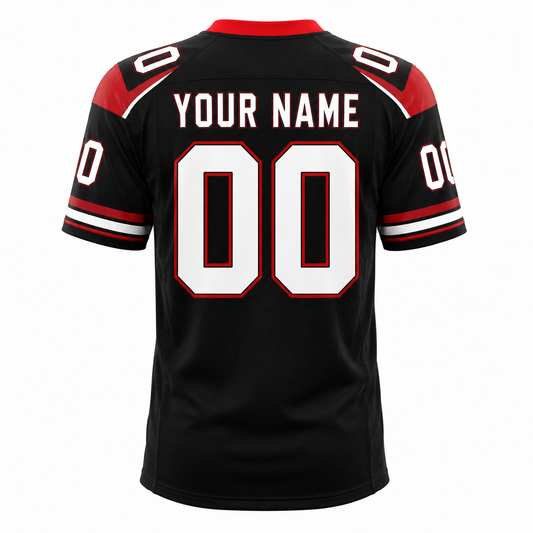 Custom Football Jersey Back View