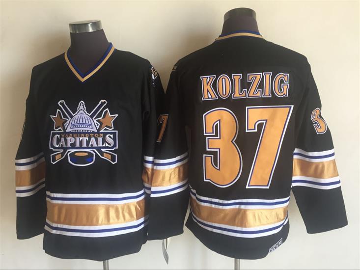 Men's Retro Alexander Ovechkin Washington Capitals Black 2005/06 CCM Vintage Stitched Hockey Jersey