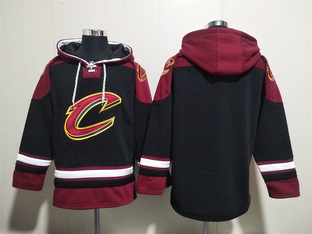 Men's Donovan Mitchell Cleveland Cavaliers Black Ageless Must-Have Lace-Up Pullover Hoodie