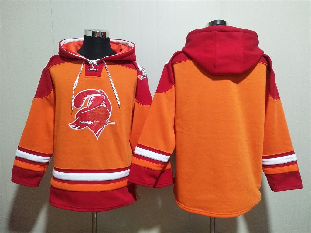 Men's Baker Mayfield Tampa Bay Buccaneers Creamsicle Ageless Must-Have Lace-Up Pullover Hoodie