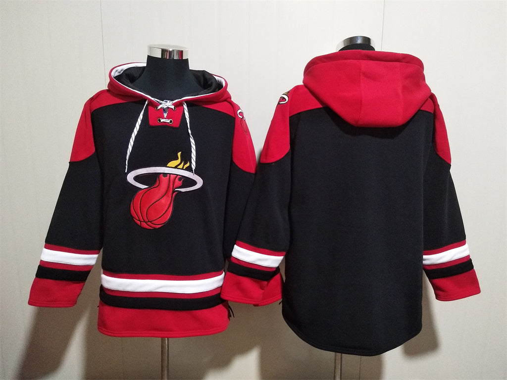 Men's Bam Adebayo Miami Heat Black Ageless Must-Have Lace-Up Pullover Hoodie