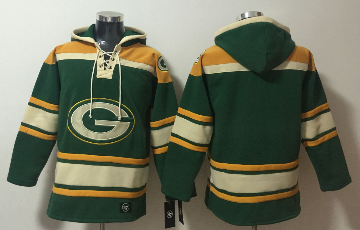 Men's Jordan Love Green Bay Packers Green Ageless Must-Have Lace-Up Pullover Hoodie