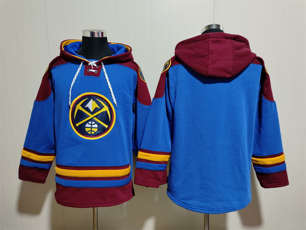 Men's Nikola Jokić Denver Nuggets Royal Ageless Must-Have Lace-Up Pullover Hoodie