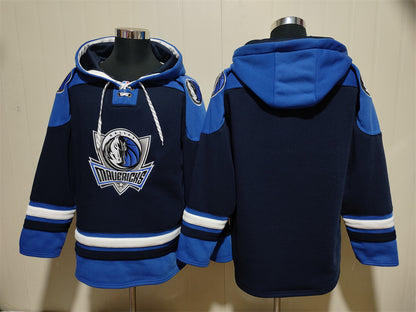 Men's Cooper Flagg Dallas Mavericks Blank Navy Pullover Hoodie