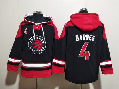 Men's Scottie Barnes Toronto Raptors Black Ageless Must-Have Lace-Up Pullover Hoodie