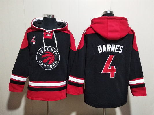 Men's Scottie Barnes Toronto Raptors Black Ageless Must-Have Lace-Up Pullover Hoodie
