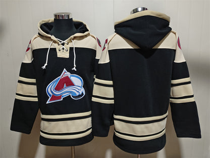 Men's Cale Makar Colorado Avalanche Black Jersey Ageless Must-Have Lace-Up Pullover Hoodie