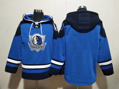 Men's Cooper Flagg Dallas Mavericks Blank Blue Pullover Hoodie
