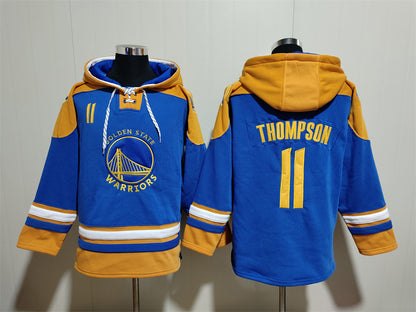 Men's Stephen Curry Golden State Warriors Royal Ageless Must-Have Lace-Up Pullover Hoodie