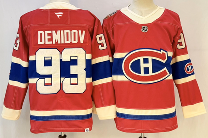 Men's Canadiens 2026 Heritage Classic Red Premium Stitched Hockey Jersey