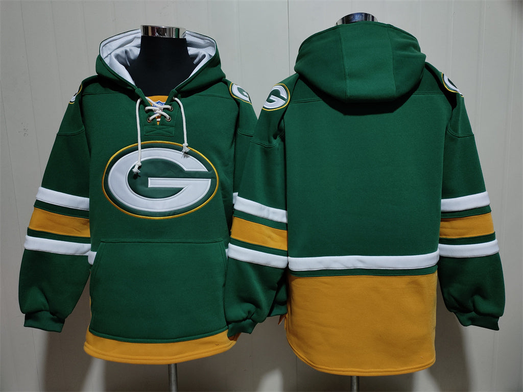 Men's Jordan Love Green Bay Packers Green Ageless Must-Have Lace-Up Pullover Hoodie