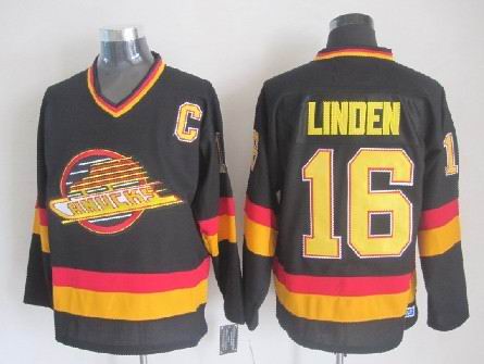 Men's Retro Vancouver Canucks Kirk McLean Black 1994 CCM Vintage Stitched Hockey Jersey