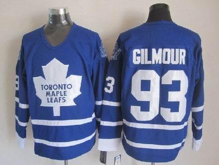 Men's Maple Leafs #93 Doug Gilmour Throwback Stitched Hockey Jersey