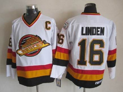 Men's Retro Vancouver Canucks Kirk McLean White 1994 CCM Vintage Stitched Hockey Jersey