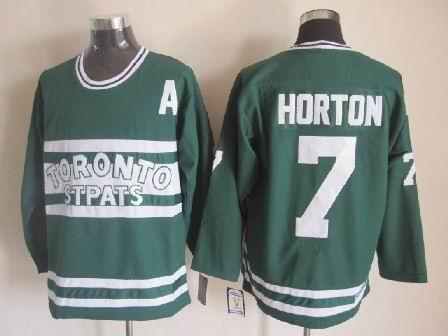Men's Maple Leafs #7 Tim Horton Throwback Stitched Hockey Jersey