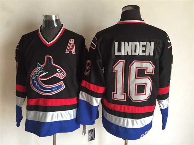 Men's Retro Vancouver Canucks Kirk McLean Black 1998-99 CCM Vintage Stitched Hockey Jersey