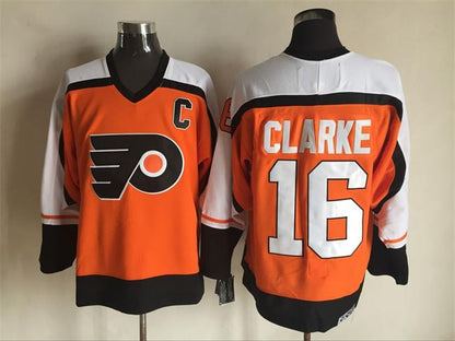 Men's Retro Eric Lindros #88 Philadelphia Flyers 1996-97 Orange CCM Vintage Stitched Hockey Jersey