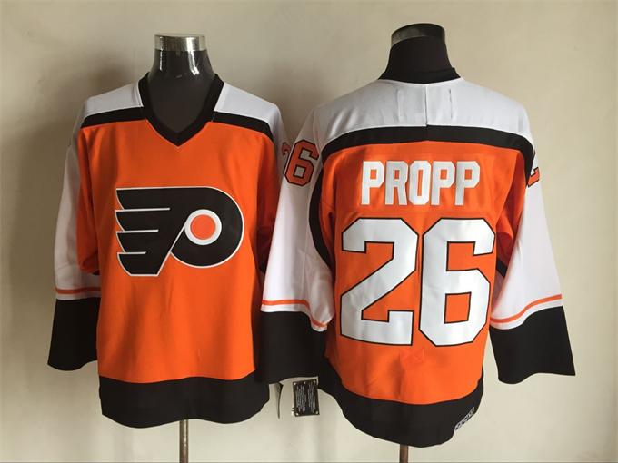 Men's Retro Eric Lindros #88 Philadelphia Flyers 1996-97 Orange CCM Vintage Stitched Hockey Jersey