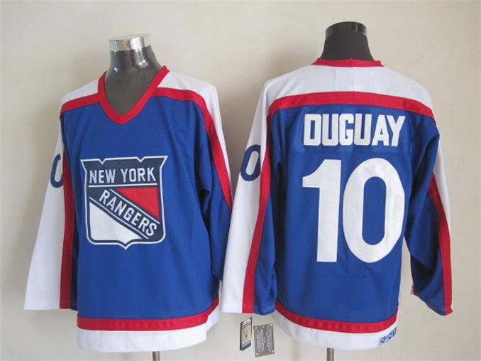 Men's Mike Gartner Sergei Nemchinov New York Rangers Navy Blue 75TH 1977 Vintage Stitched Hockey Jersey
