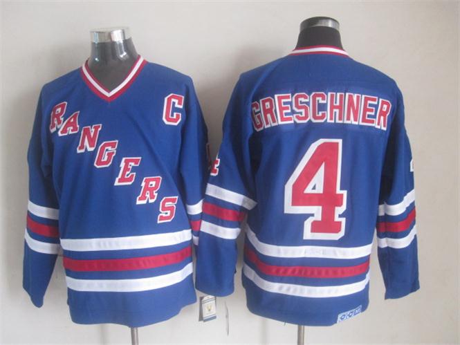 Men's Mike Gartner Sergei Nemchinov New York Rangers Navy Blue 75TH 1977 Vintage Stitched Hockey Jersey