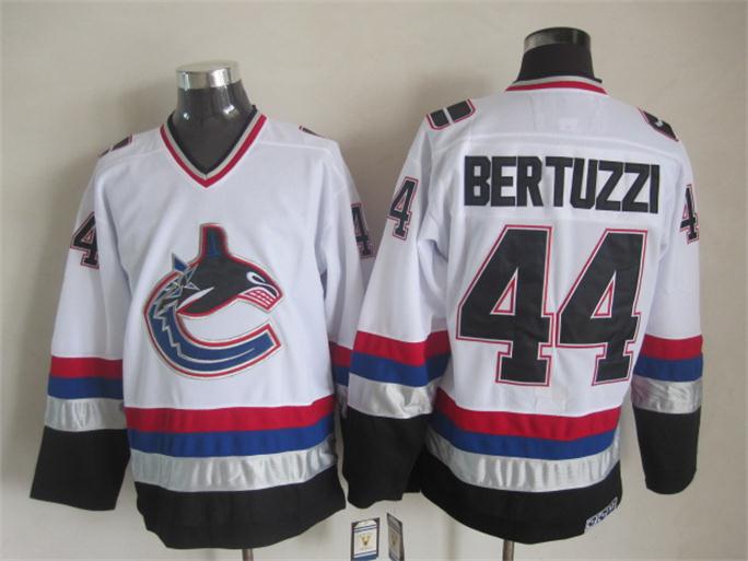 Men's Retro Vancouver Canucks Kirk McLean White 1998-99 CCM Vintage Stitched Hockey Jersey