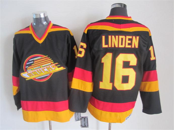 Men's Retro Vancouver Canucks Kirk McLean Black 1989 CCM Vintage Stitched Hockey Jersey