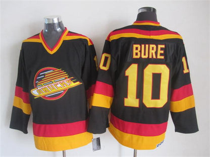 Men's Retro Vancouver Canucks Kirk McLean Black 1989 CCM Vintage Stitched Hockey Jersey