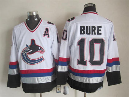Men's Retro Vancouver Canucks Kirk McLean White 1998-99 CCM Vintage Stitched Hockey Jersey