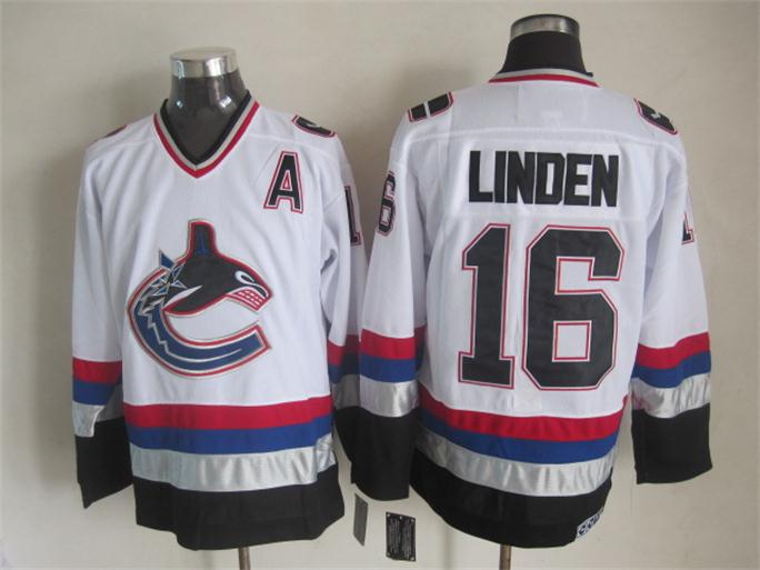Men's Retro Vancouver Canucks Kirk McLean White 1998-99 CCM Vintage Stitched Hockey Jersey