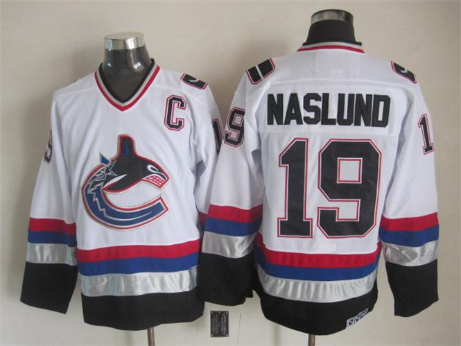 Men's Retro Vancouver Canucks Kirk McLean White 1998-99 CCM Vintage Stitched Hockey Jersey