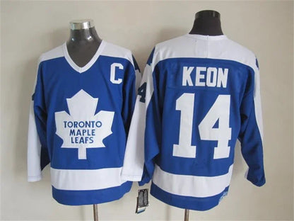 Men's Maple Leafs #14 Dave Keon Throwback Stitched Hockey Jersey