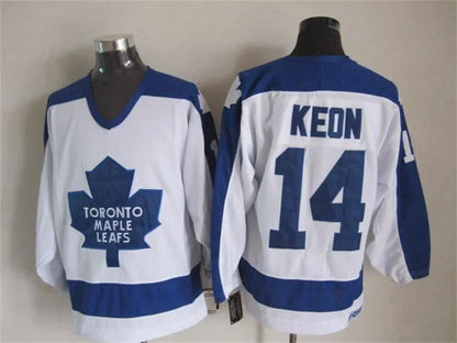 Men's Maple Leafs #14 Dave Keon Throwback Stitched Hockey Jersey