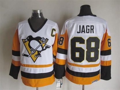 Men's Retro Sidney Crosby #87 Pittsburgh Penguins White CCM Vintage Stitched Hockey Jersey