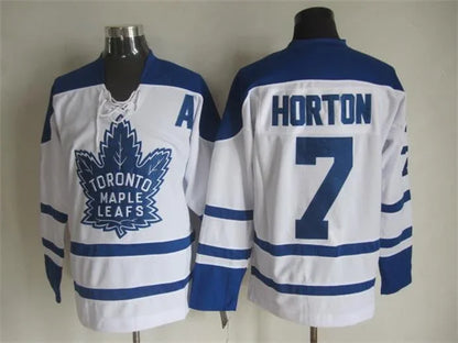 Men's Maple Leafs #7 Tim Horton Throwback Stitched Hockey Jersey