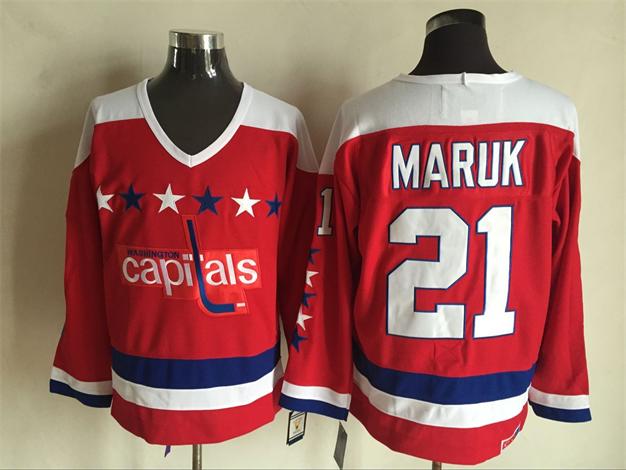 Men's Retro Alexander Ovechkin Washington Capitals Red 1980 CCM Vintage Stitched Hockey Jersey