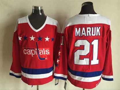 Men's Retro Alexander Ovechkin Washington Capitals Red 1980 CCM Vintage Stitched Hockey Jersey