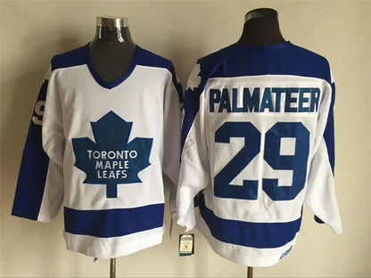 Men's Maple Leafs #29 Mike Palmateer Throwback Stitched Hockey Jersey
