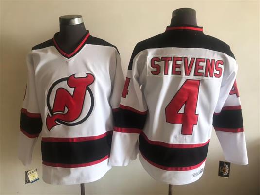 Men's Retro Martin Brodeur Devils White 1999-00 Vintage Stitched Hockey Jersey