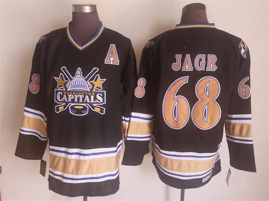 Men's Retro Alexander Ovechkin Washington Capitals Black 2005/06 CCM Vintage Stitched Hockey Jersey