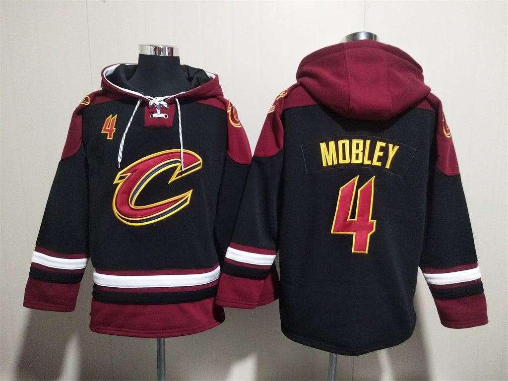 Men's Donovan Mitchell Cleveland Cavaliers Black Ageless Must-Have Lace-Up Pullover Hoodie