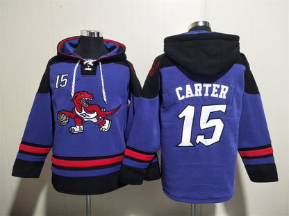 Men's Vince Carter Toronto Raptors Purple Ageless Must-Have Lace-Up Pullover Hoodie