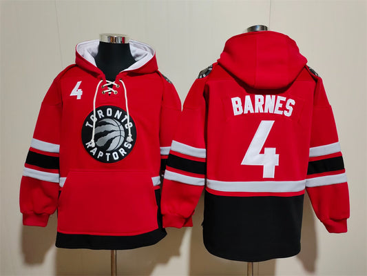 Men's Scottie Barnes Toronto Raptors Red Ageless Must-Have Lace-Up Pullover Hoodie