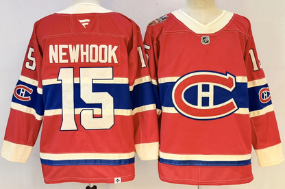 Men's Canadiens 2026 Heritage Classic Red Premium Stitched Hockey Jersey