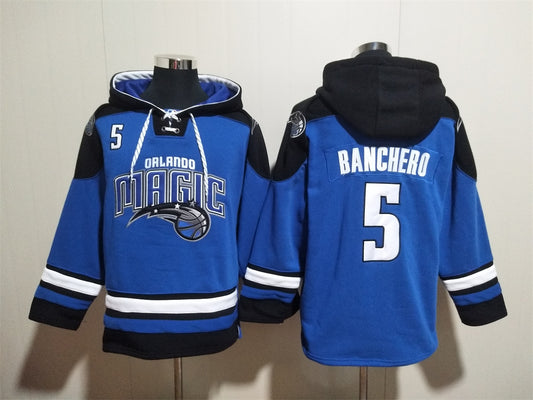 Men's Paolo Banchero Orlando Magic Blue Ageless Must-Have Lace-Up Pullover Hoodie