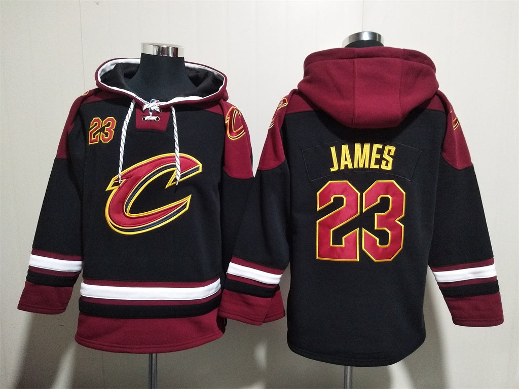 Men's Donovan Mitchell Cleveland Cavaliers Black Ageless Must-Have Lace-Up Pullover Hoodie