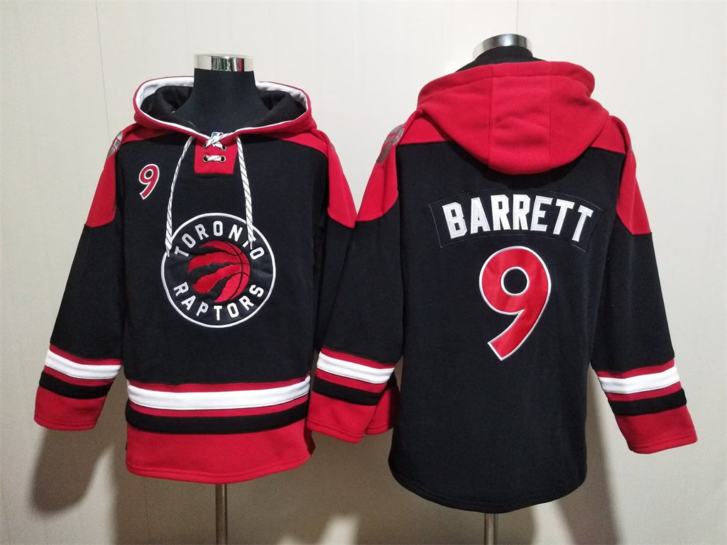 Men's Scottie Barnes Toronto Raptors Black Ageless Must-Have Lace-Up Pullover Hoodie