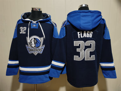 Men's Cooper Flagg Dallas Mavericks Blank Navy Pullover Hoodie