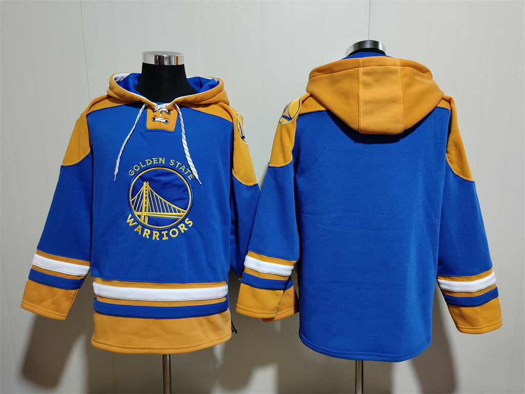 Men's Stephen Curry Golden State Warriors Royal Ageless Must-Have Lace-Up Pullover Hoodie