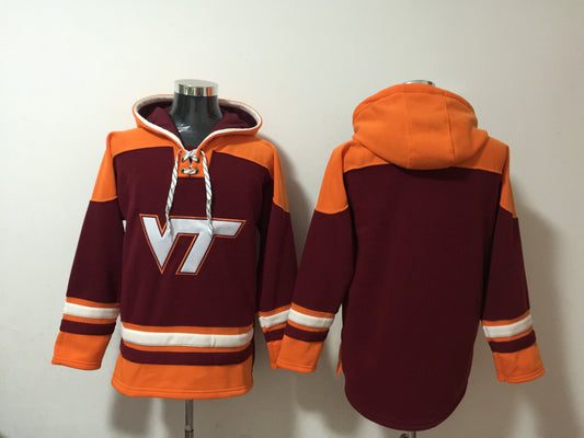 Men's Maroon Virginia Tech Blank Pullover Hoodie