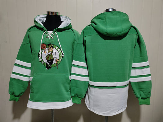 Custom Name Number Men's Jayson Tatum Boston Celtics Blank Green Pullover Hoodie